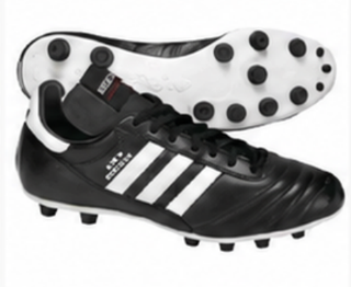 Football boot with moulded studs